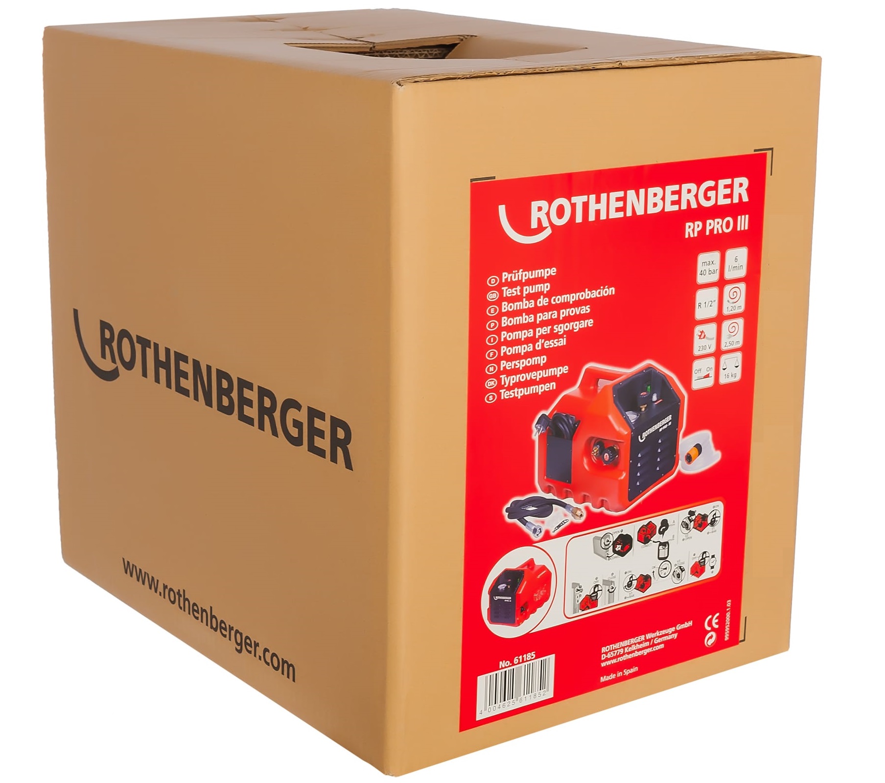 Опрессовочный насос Rothenberger RP PRO III - цена, характеристики .